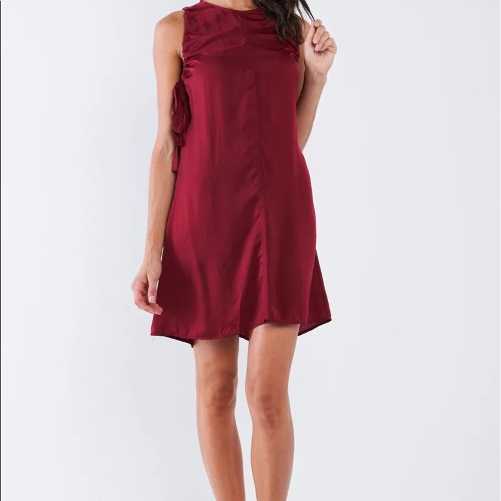 Side Ribbon Mini Dress - Picture 3 of 5